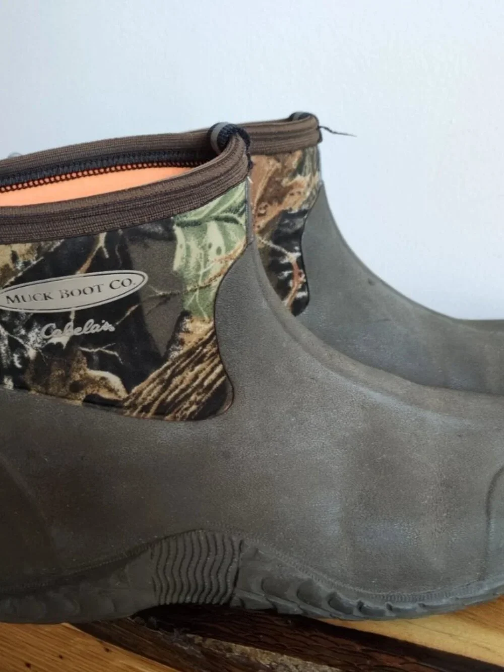 Cabelas Muck Boot Company Ankle Boots Women's Size 12 Waterproof Camo Shoes